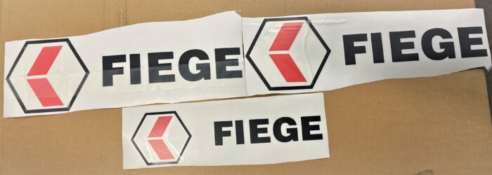 Beschriftungssatz Fiege